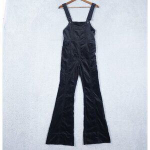 Pilcro and the Letterpress Black Velvet Flare Jumpsuit